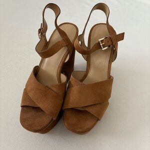 Michael Kors Suede Platform Heels